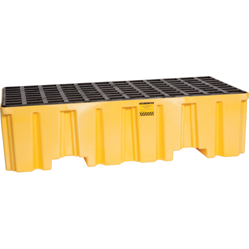 Palette de confinement des d&eacute;versements, Capacit&eacute; de d&eacute;versement 66 gal. US, 26,25" x 51" x 13,75" Distribution Jean Lapalme