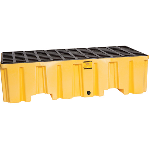 Palette de confinement des d&eacute;versements, Capacit&eacute; de d&eacute;versement 66 gal. US, 26,25" x 51" x 13,75" Distribution Jean Lapalme