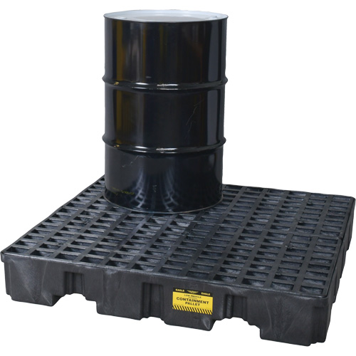 Spill Containment Pallet, 66 US gal. Spill Capacity, 51.5" x 51.5" x 8" Distribution Jean Lapalme
