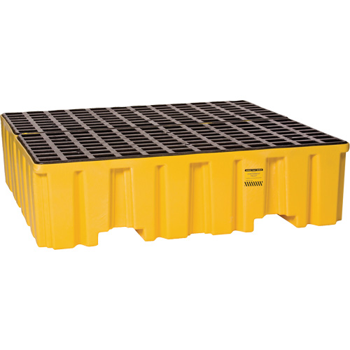 Spill Containment Pallet, 132 US gal. Spill Capacity, 51" x 52.5" x 13.75" Distribution Jean Lapalme