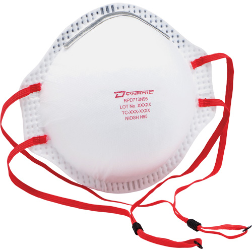Respirateur contre les particules Dynamic, N95, Certifi&eacute; NIOSH, Taille unique Distribution Jean Lapalme