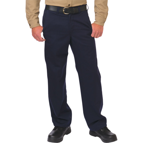 Arc Flash Work Pant, 28, x 34, Navy Blue, 12.4 cal/cm2 Distribution Jean Lapalme