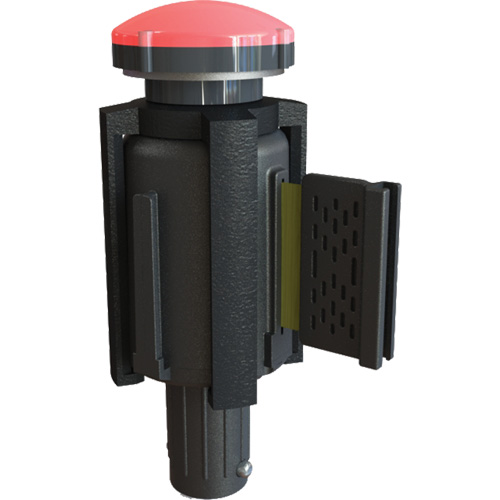 PLUS Barrier System Strobe Light Bracket & Red Strobe Light, Black Distribution Jean Lapalme