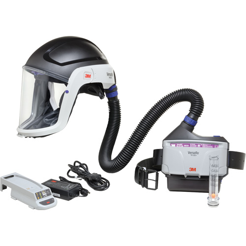 Versaflo Heavy Industry PAPR Kit, Headcover & Faceshield, Lithium-Ion Battery Distribution Jean Lapalme