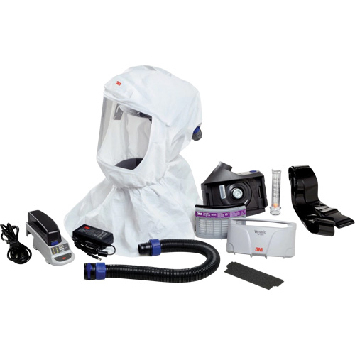 Versaflo Easy Clean PAPR Kit, Loose Fitting Hood & Faceshield, Lithium-Ion Battery Distribution Jean Lapalme