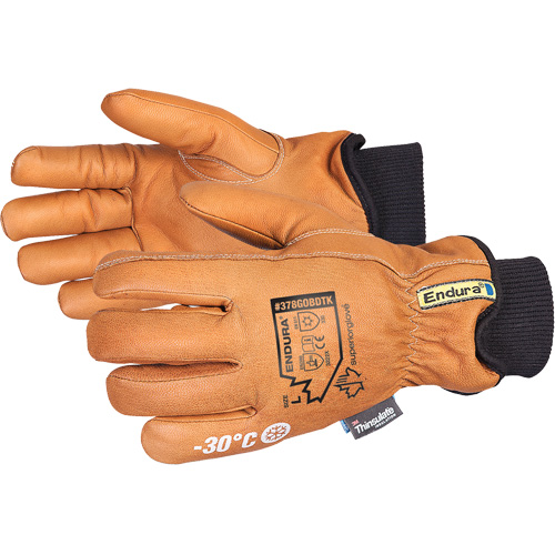 Endura&reg; Deluxe Winter Driver's Glove, X-Small, Grain Goatskin Palm, Thinsulate Inner Lining Distribution Jean Lapalme