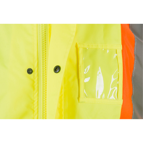 RZ1000 Rain Jacket, Polyester, Small, High Visibility Lime-Yellow Distribution Jean Lapalme
