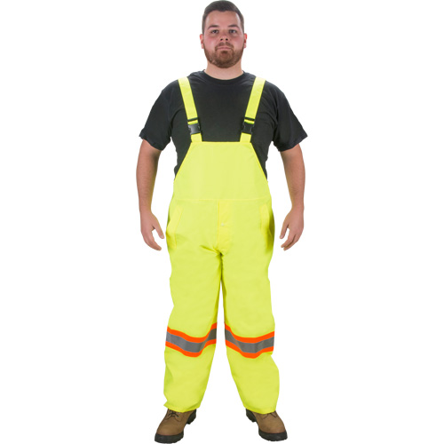 RZ1000 Rain Bib Pants, Polyester, Small, High Visibility Lime-Yellow Distribution Jean Lapalme