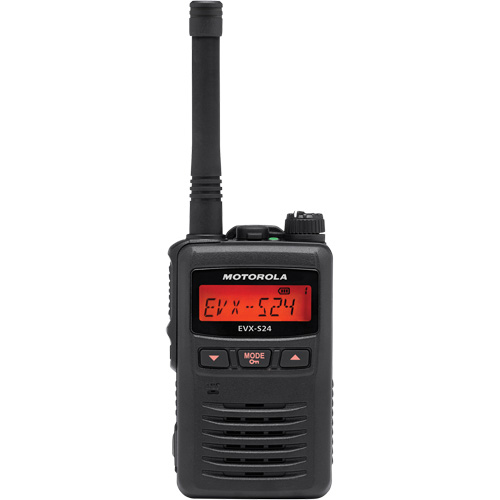 Radio portative de s&eacute;rie EVX-S24, Bande UHF, 256 canaux, Port&eacute;e 200 000 pi² Distribution Jean Lapalme