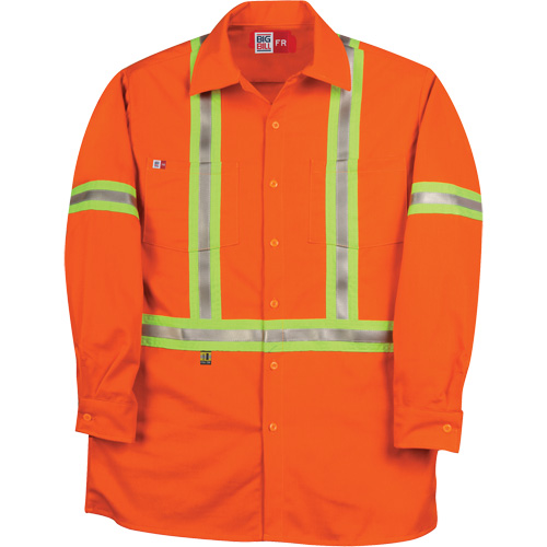 Chemise de travail industrielle Westex UltraSoft, Moyen (grande taille), Orange Distribution Jean Lapalme