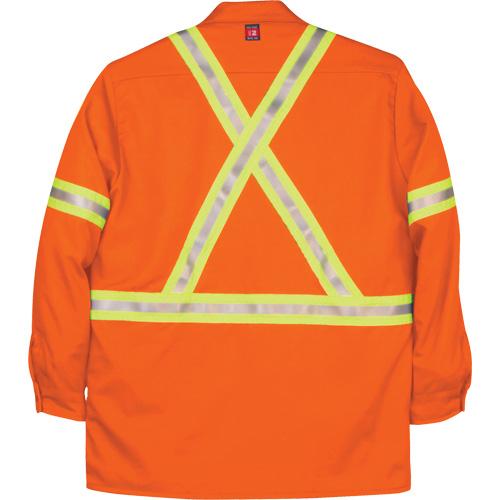 Chemise de travail industrielle Westex UltraSoft, Moyen (grande taille), Orange Distribution Jean Lapalme