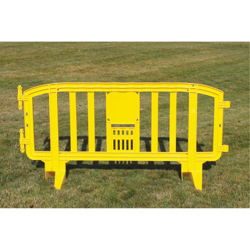 Barricade Movit, Emboîtables, 78" lo x 39" h, Jaune Distribution Jean Lapalme