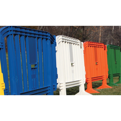Barricade Minit, Emboîtables, 49" lo x 39" h, Jaune Distribution Jean Lapalme