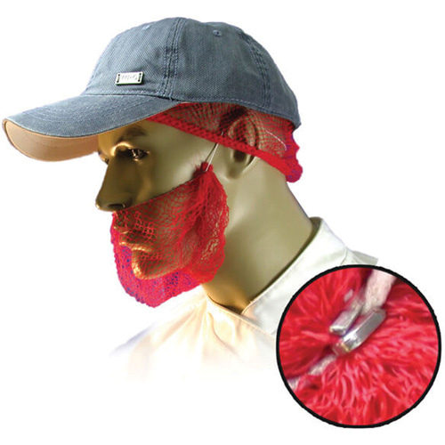 Filets &agrave; barbe jetables, Polypropyl&egrave;ne, Rouge Distribution Jean Lapalme