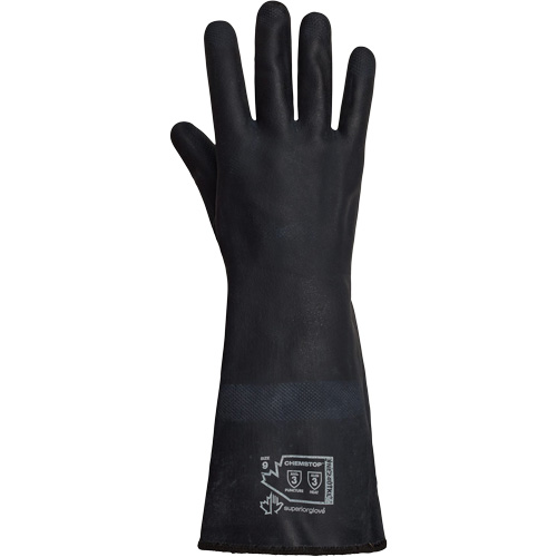 SolvStop Heady-Duty Chemical & Heat-Resistant Gloves, Neoprene, 8, Protects Up To 392° F (200° C) Distribution Jean Lapalme