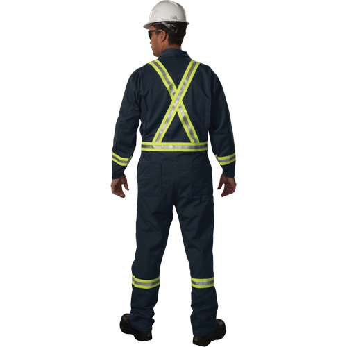 Westex UltraSoft&reg; Unlined Coveralls, Size 34/36, Navy Blue, 12.4 cal/cm2 Distribution Jean Lapalme