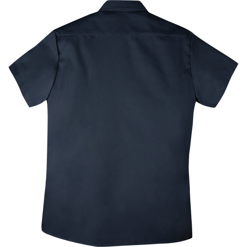 Chemise de travail &agrave; manches courtes en tissu crois&eacute; avec boutons-pression, Hommes, Petit, Bleu marine Distribution Jean Lapalme