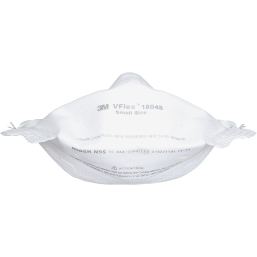 Respirateur et masque chirurgical VFlex contre les particules en sant&eacute;, N95, Certifi&eacute; NIOSH, Petit Distribution Jean Lapalme
