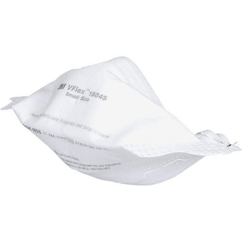 Respirateur et masque chirurgical VFlex contre les particules en sant&eacute;, N95, Certifi&eacute; NIOSH, Petit Distribution Jean Lapalme