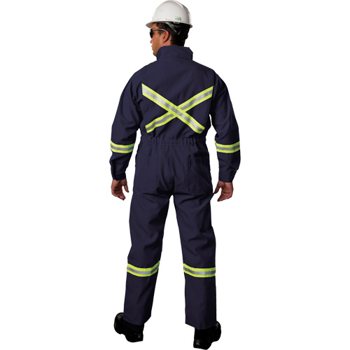 Westex UltraSoft&reg; Deluxe Coveralls with Reflective Material, Size 36, Navy Blue, 8.7 cal/cm² Distribution Jean Lapalme