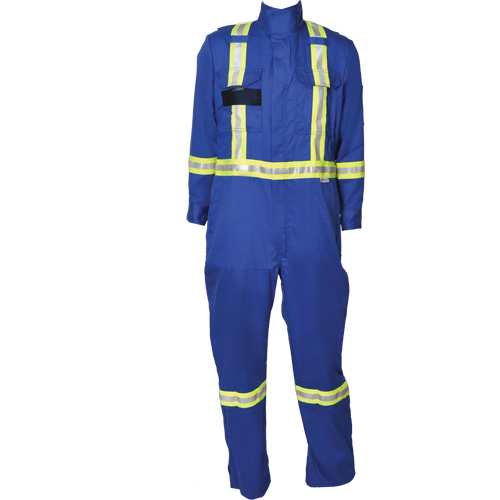 Combinaisons ignifuges &agrave; bandes Firewall FR, Taille Moyen (grande taille), Bleu royal Distribution Jean Lapalme