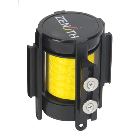 Cassette de ruban magn&eacute;tique pour barri&egrave;re de contr&ocirc;le des foules personnalis&eacute;e, 7', Ruban Jaune Distribution Jean Lapalme