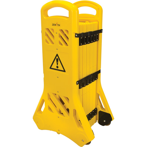 Portable Mobile Barrier, 40" H x 13' L, Yellow Distribution Jean Lapalme