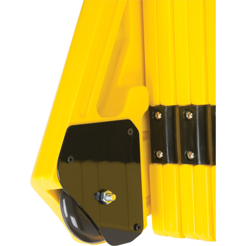 Portable Mobile Barrier, 40" H x 13' L, Yellow Distribution Jean Lapalme