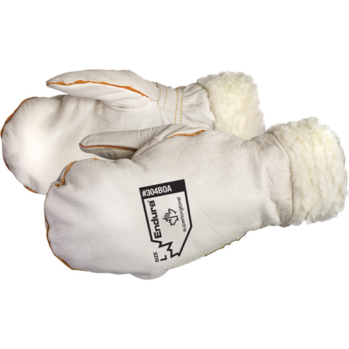 Mitaines en cuir de vache naturel Endura Winter Chopper, Taille Grand, Mitaine Distribution Jean Lapalme