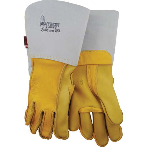 Welding Gloves, Grain Cowhide, Size 8 Distribution Jean Lapalme