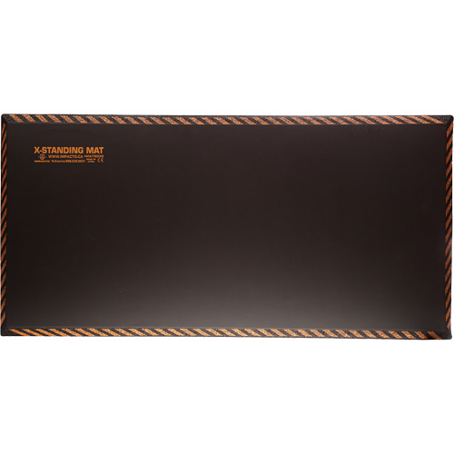 Tapis anti-fatigue pour travail debout, Lisse, 18" x 36" x 1", Noir, Caoutchouc Distribution Jean Lapalme