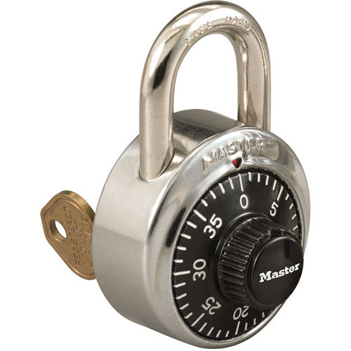 1525 Series Padlock with Key Control Feature, Combination, Stainless Steel, 1-7/8" Width Distribution Jean Lapalme