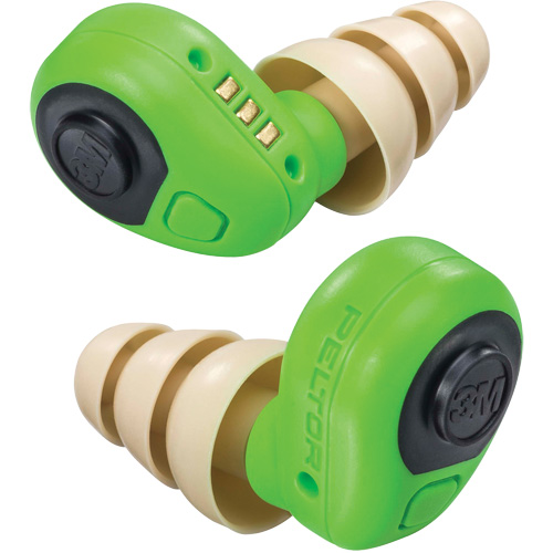 Peltor Electronic Earplugs, Uncorded, Pair - Plastic Case, 23 dB NRR, Large/Medium/Small Distribution Jean Lapalme