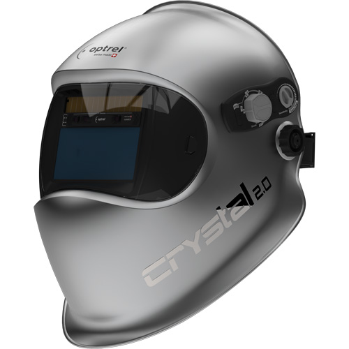 Crystal 2.0 Auto Darkening Welding Helmet, 3.94" L x 1.97" W View Area, 2/4 - 12 Shade Range, Silver Distribution Jean Lapalme