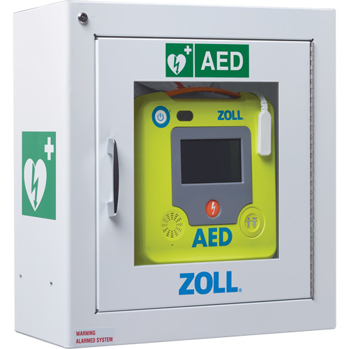 Standard Surface-Mounted AED Wall Cabinet, Zoll AED 3 For, Non-Medical Distribution Jean Lapalme