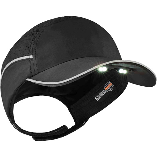 Skullerz&reg; 8965 Lightweight Bump Cap Hat with LED Lighting, Black Distribution Jean Lapalme