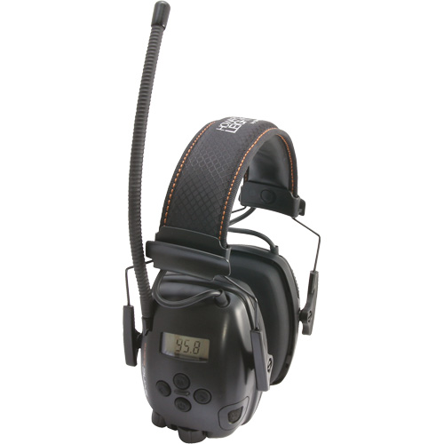 Couvre-oreilles et casque FM radio st&eacute;r&eacute;o num&eacute;rique Sync Electo de Howard Leight, Style Bandeau, 29 dB Distribution Jean Lapalme