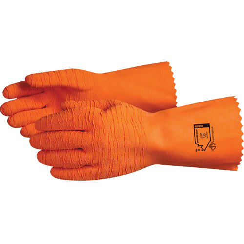 Gants r&eacute;sistants aux produits chimiques Chemstop, Taille 8, 12" lo, Latex, Doublure en Jersey de coton Distribution Jean Lapalme