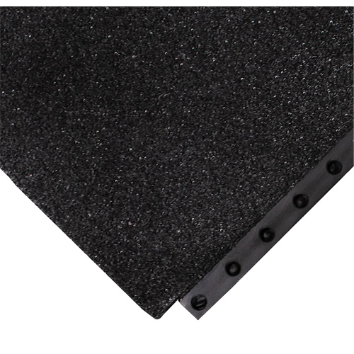Tapis antifatigue 24/Seven Locksafe, Textur&eacute;, 3' x 3' x 5/8", Noir, Nitrile Distribution Jean Lapalme