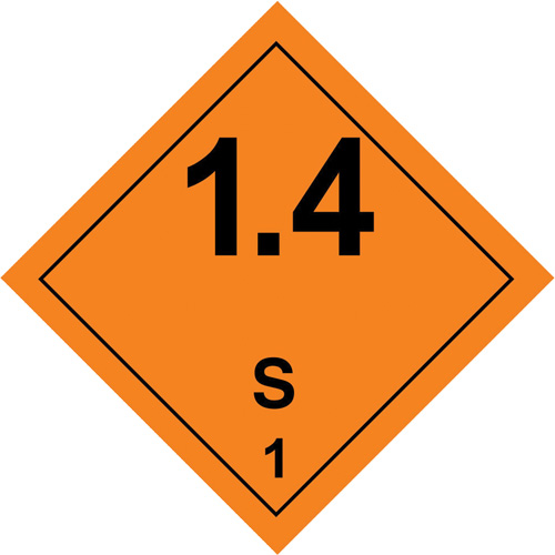 Hazardous Material Handling Labels, 4" L x 4" W, Black on Orange Distribution Jean Lapalme