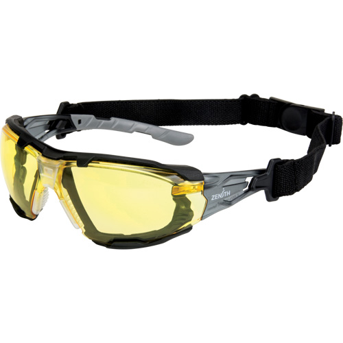 Lunettes de s&eacute;curit&eacute; s&eacute;rie Z2900 avec joint en mousse, Lentille Ambr&eacute;e, Anti-&eacute;gratignures, ANSI Z87+/R&eacute;pond ou surpasse la norme CSA Z94.3 Distribution Jean Lapalme