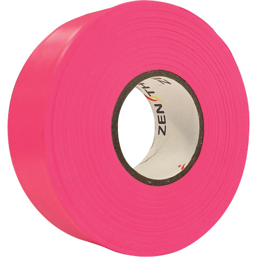 Ruban de signalisation, 1,1875" la x 164' lo, Rose fluorescent Distribution Jean Lapalme