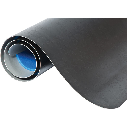 WD Elegance Anti-Microbial Mats, Smooth, 2' x 3' x 9/16", Black, Vinyl Distribution Jean Lapalme