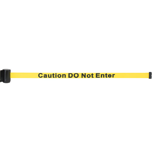 Cassette de ruban magn&eacute;tique pour barri&egrave;re de contr&ocirc;le des foules personnalis&eacute;e, Caution Do Not Enter, 7', Ruban Jaune Distribution Jean Lapalme