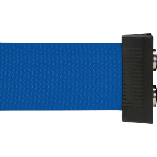 Wall Mount Barrier with Magnetic Tape, Steel, Screw Mount, 7', Blue Tape Distribution Jean Lapalme