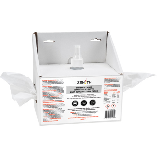 Disposable Premium Lens Cleaning Station, Cardboard, 8" L x 4" D x 8" H Distribution Jean Lapalme