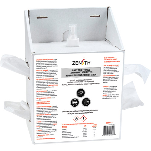 Poste jetable de premi&egrave;re qualit&eacute; pour nettoyage de lentilles, Carton, 8" lo x 5" p x 12,5" h Distribution Jean Lapalme