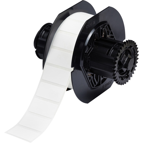 &eacute;tiquettes en tissu avec rev&ecirc;tement en polyamide B33, Nylon, 1,5" lo x 0,75" h, Blanc Distribution Jean Lapalme