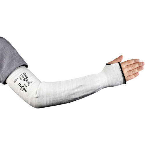 HyFlex&reg; 11-211 Series Narrow Cut Resistant Sleeve, Intercept, 18", ASTM ANSI Level A2/EN 388 Level 2, Grey Distribution Jean Lapalme