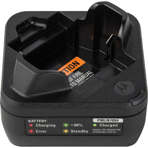 Chargeur de batterie radio bidirectionnelle &agrave; d&eacute;bit rapide Distribution Jean Lapalme